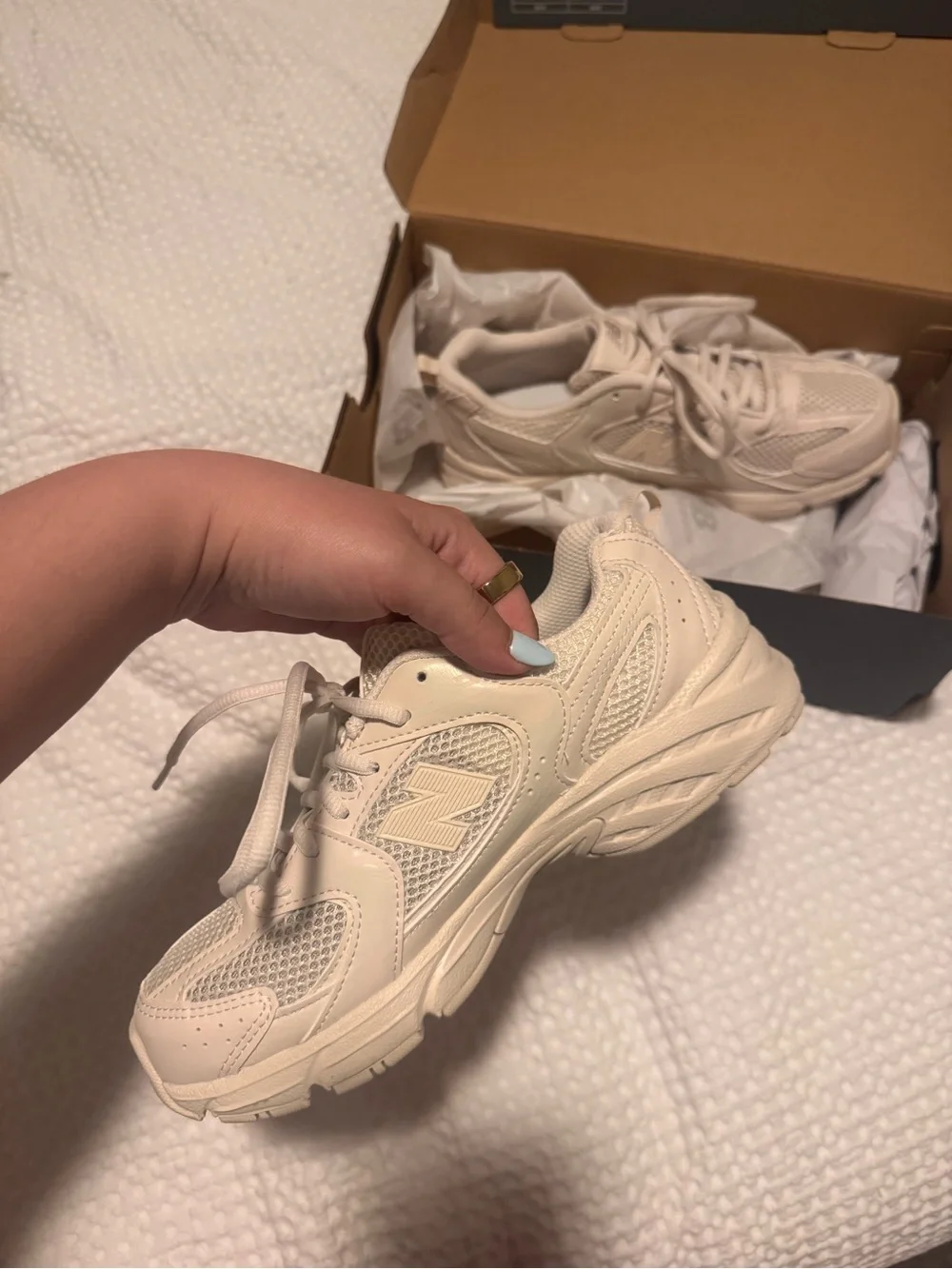 New Balance Cream Sneaker